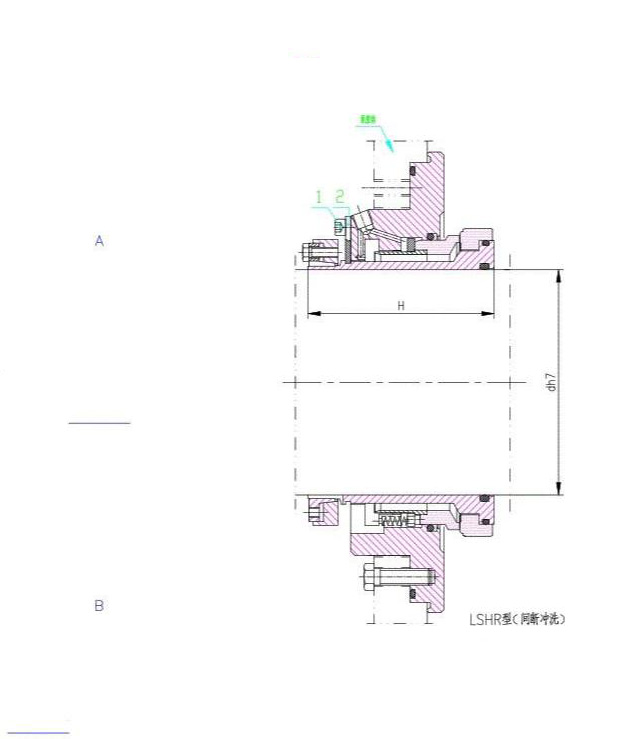 Diagram of LSHR Mechanical Seals For Pumps