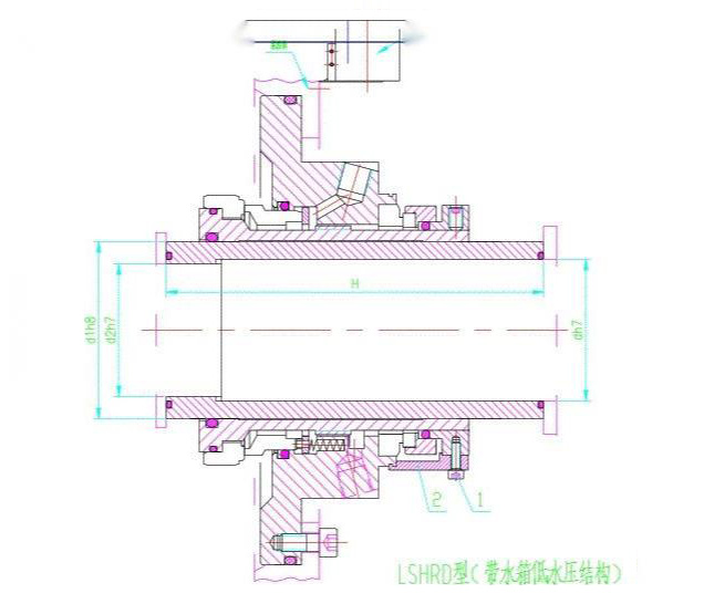 Diagram of LSHRD Mechanical Seals For Pumps