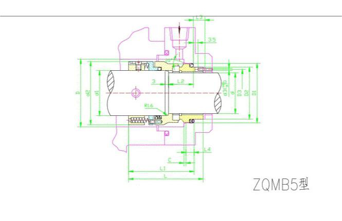 Diagram of ZQMB5 General Seals