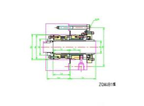 Diagram of ZQMJB1 Metal Bellows Mechanical Seal